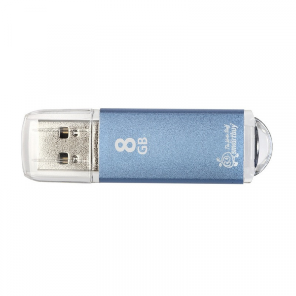 Флэш-память Smartbuy V-Cut Series USB 2.0 8Gb Blue - интернет-магазин Сотомикс в Череповце