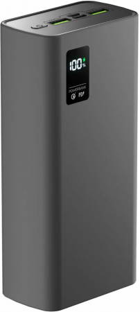 АКБ Olmio внешний QR-30 30000mAh 22.5W QuickCharge 3.0/PD LCD Space Gray (044455) (с/н) - интернет-магазин Сотомикс в Череповце