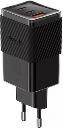 СЗУ адаптер Mcdodo 70W Dichramatic GaN 5 mini Fast Charger CH-1501 Black - интернет-магазин Сотомикс в Череповце