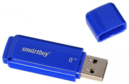 Флэш-память Smartbuy Dock Series USB 2.0 8Gb Blue - интернет-магазин Сотомикс в Череповце