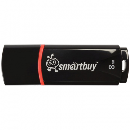 Флэш-память Smartbuy Crown Series USB 2.0 8Gb Black - интернет-магазин Сотомикс в Череповце