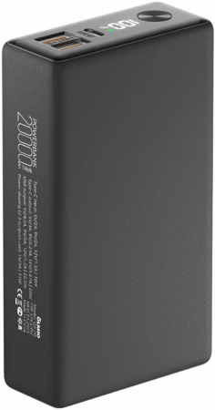 АКБ Olmio внешний QX-20 20000mAh 22.5W QuickCharge 3.0/PD LCD Graphite(044462) (с/н) - интернет-магазин Сотомикс в Череповце