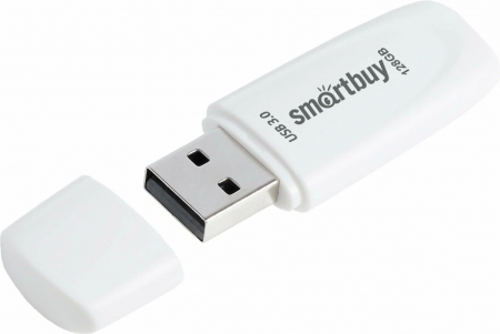 Флэш-память Smartbuy Scout USB 3.0 128Gb White - интернет-магазин Сотомикс в Череповце