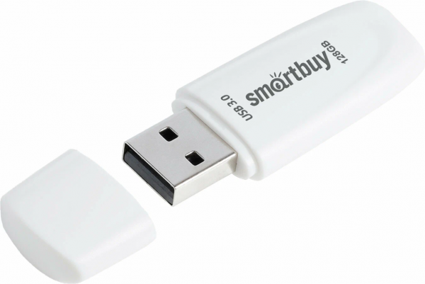Флэш-память Smartbuy Scout USB 3.0 128Gb White - интернет-магазин Сотомикс в Череповце