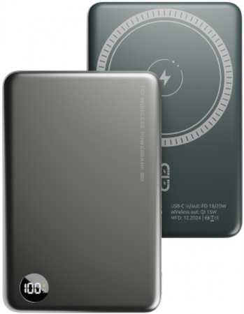 АКБ Olmio внешний QM-16 20W PD 15W wireless 10000mAh Grey (044474) (с/н) - интернет-магазин Сотомикс в Череповце