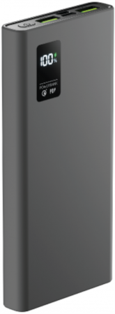 АКБ Olmio внешний QR-10 10000mAh 22.5W QuickCharge 3.0 PowerDelivery LCD Grey (044451) с/н - интернет-магазин Сотомикс в Череповце